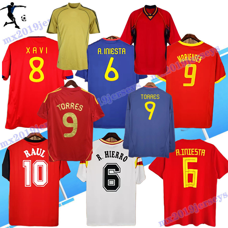 Classic 1994 1996 2008 2010 2012 SpAinS retro soccer jersey FABREGAS XAVI LUIS ENSRIQUE ALONSO Iniesta PIQUE TORRES camiseta de fUtbol football shirts