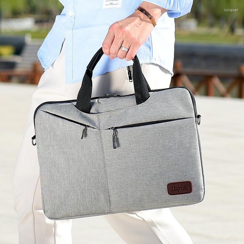 Briefcases Men's Business Briefcase Simple Casual Cross Body Bag 14 Inch Laptop Ladies Commuter, Black
Briefcases Men's Business Briefcase Simple Casual Cross Body Bag 14 Inch Laptop Ladies Commuter, Black