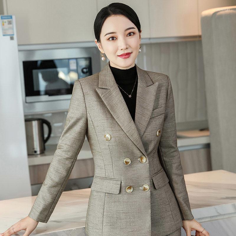 Women' Two Piece Pants 2022 Fashion Women Street Casual Style Long Sleeve Classic Double-breasted Buttons Lapel Top Elastic 2 Set L188, Black pantsuits
Women' Two Piece Pants 2022 Fashion Women Street Casual Style Long Sleeve Classic Double-breasted Buttons Lapel Top Elastic 2 Set L188, Black pantsuits
