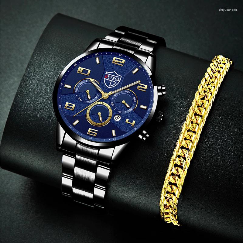 Wristwatches Mens Watches Stainless Steel Analog Quartz Watch Men Luxury Business Calendar Date Luminous Bracelet Clock Reloj Hombre, As shown 2
Wristwatches Mens Watches Stainless Steel Analog Quartz Watch Men Luxury Business Calendar Date Luminous Bracelet Clock Reloj Hombre, As shown 2