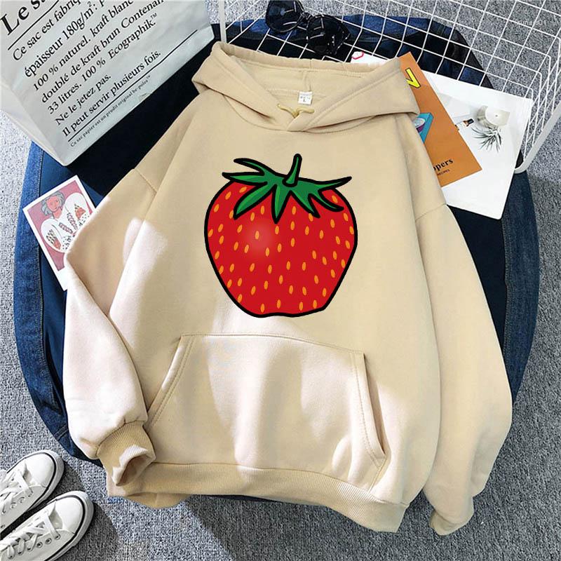 Women' Hoodies Fashion Womens Hooded Casual Long Sleeves Cartoon Strawberry Print Ladies Sweatshirts Winter Warm Pullover Hoodie Tops, Black
Women' Hoodies Fashion Womens Hooded Casual Long Sleeves Cartoon Strawberry Print Ladies Sweatshirts Winter Warm Pullover Hoodie Tops, Black