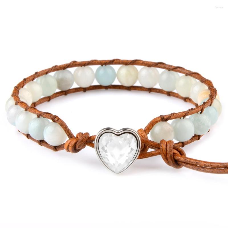 Link Bracelets Genuine Leather Natural Stone Bracelet Rose Quartz Howlite Heart-shaped Buckle Adjustable Sweet And Cute Jewelry For Women
Link Bracelets Genuine Leather Natural Stone Bracelet Rose Quartz Howlite Heart-shaped Buckle Adjustable Sweet And Cute Jewelry For Women