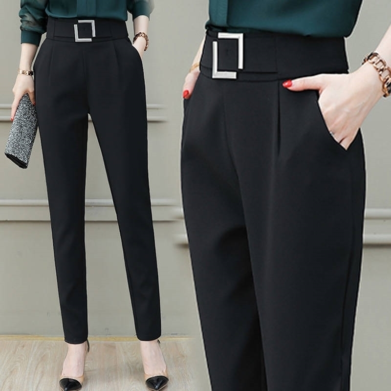 Women s Pants s Spring Summer Woman Cotton Black High Waist Jogger Suit Harem Soft all match Trousers Quality for Ladys 220930, Square button
Women s Pants s Spring Summer Woman Cotton Black High Waist Jogger Suit Harem Soft all match Trousers Quality for Ladys 220930, Square button
