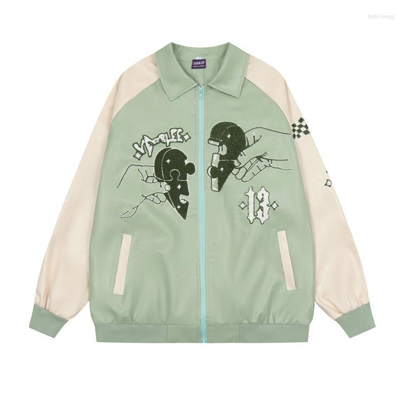 Men's Jackets Men's Harakuju Color Block Streetwear Casual Baseball Hip Hop Oversized PU Leather Outwear Coats For Male, Black
Men's Jackets Men's Harakuju Color Block Streetwear Casual Baseball Hip Hop Oversized PU Leather Outwear Coats For Male, Black