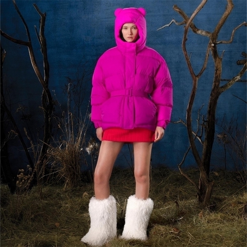 Womens Down Parkas Cute Bear Ears Hooded Down Jacket Autumn and Winter Fivecolor Highquality Comfortable Warm Jacket Ladies Winter Tops 220930, Purple
Womens Down Parkas Cute Bear Ears Hooded Down Jacket Autumn and Winter Fivecolor Highquality Comfortable Warm Jacket Ladies Winter Tops 220930, Purple