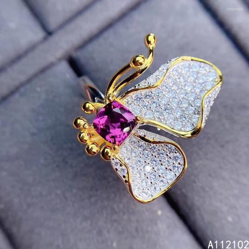Cluster Rings KJJEAXCMY Fine Jewelry 925 Sterling Silver Inlaid Natural Garnet Chinese Style Women's Butterfly Gem Ring Support
Cluster Rings KJJEAXCMY Fine Jewelry 925 Sterling Silver Inlaid Natural Garnet Chinese Style Women's Butterfly Gem Ring Support