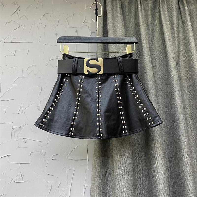 Skirts 2022 Autumn A-line Skirt Heavy Rivet PU Leather For Women Sexy Package Hip Mini, Black
Skirts 2022 Autumn A-line Skirt Heavy Rivet PU Leather For Women Sexy Package Hip Mini, Black