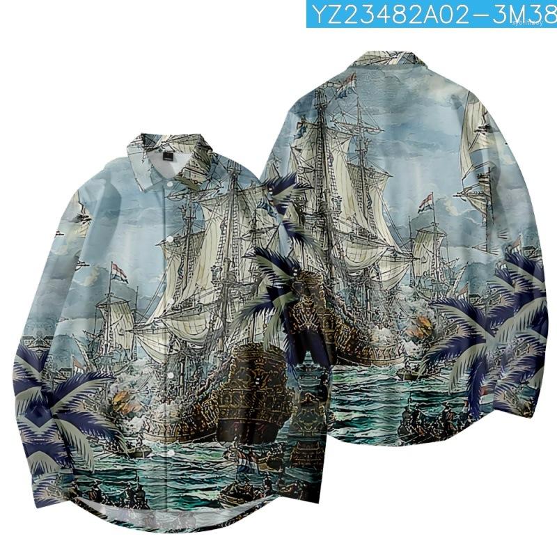 Men's Casual Shirts Vintage Turn-down-collar Cardigan Men Print Shirt Long Sleeve Tops Men's Clothing Blouses, Style 3
Men's Casual Shirts Vintage Turn-down-collar Cardigan Men Print Shirt Long Sleeve Tops Men's Clothing Blouses, Style 3