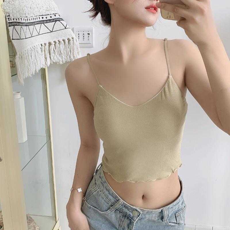 Camisoles Tanks Simple Bra Vest Women Wire Free Spaghetti Straps Traceless Girlish Underwear Chest Wrap YAG6832, Sky blue
Camisoles Tanks Simple Bra Vest Women Wire Free Spaghetti Straps Traceless Girlish Underwear Chest Wrap YAG6832, Sky blue