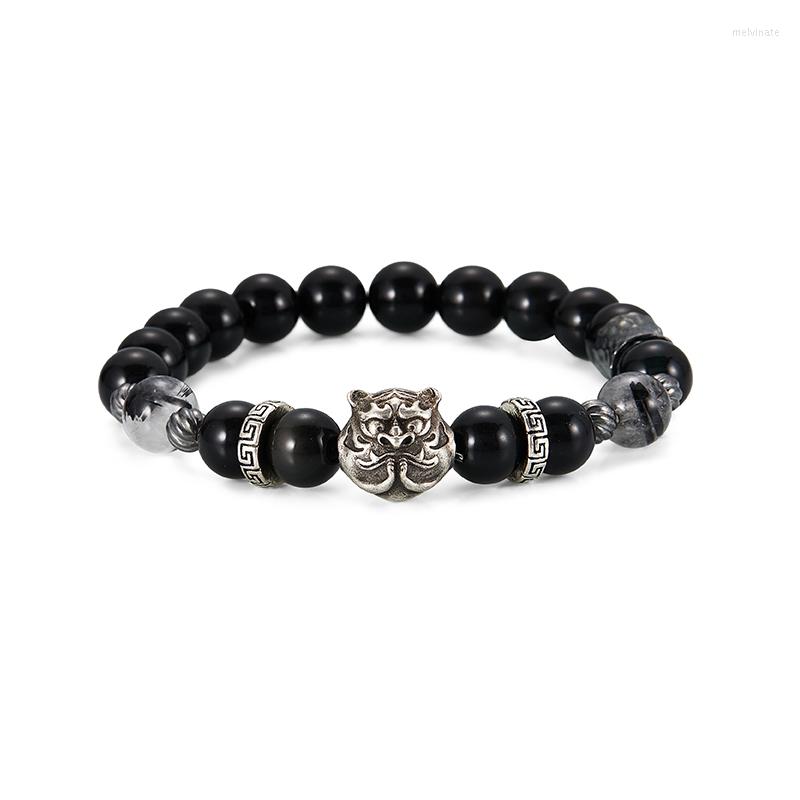 Strand Design Tiger Bracelet Men's And Women's Personality Versatile Hand-woven Obsidian Beaded Hand Jewelry
Strand Design Tiger Bracelet Men's And Women's Personality Versatile Hand-woven Obsidian Beaded Hand Jewelry