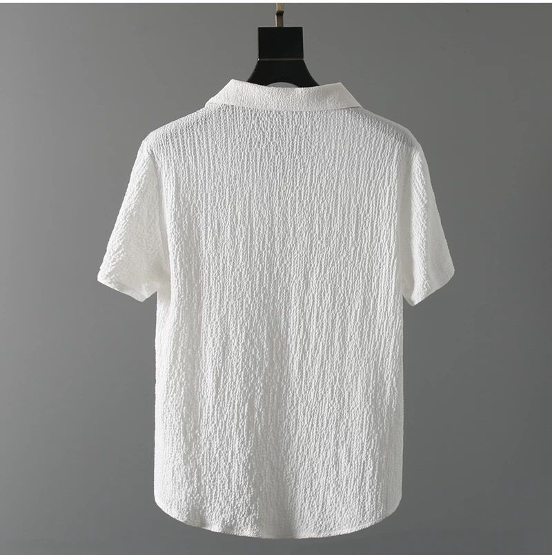 Men's Tracksuits Arrival Men's Cool and Thin Short Sleeve T-shirtPant Two-Piece Set Solid ShirtTrousers Home Suits Male Size M-4XL 221006