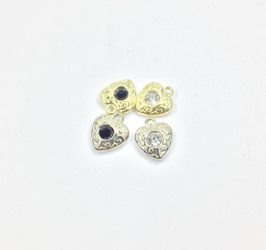 Charms Eruifa 10pcs 10mm Blk Rhinestone Heart Gold/Silver Zinc Alloy Pendant Jewelry DIY Necklace Bracelet Earrings 2 Colors
Charms Eruifa 10pcs 10mm Blk Rhinestone Heart Gold/Silver Zinc Alloy Pendant Jewelry DIY Necklace Bracelet Earrings 2 Colors