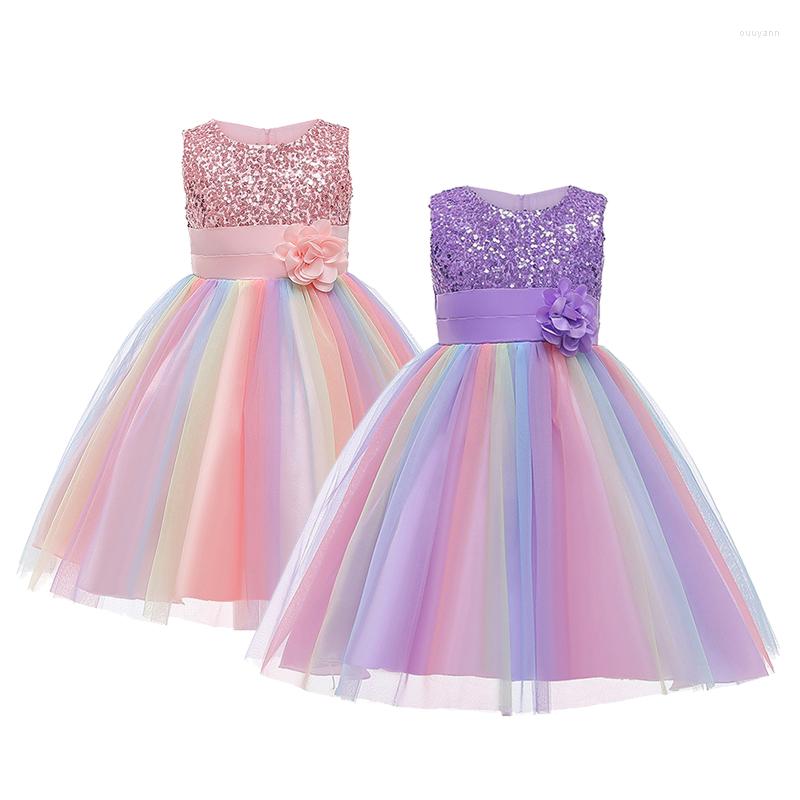 Girl Dresses High Quality Girls Dress Rainbow Mesh Sleeveless Little Princess Christmas Birthday Party Costume 2-10 Years Kids Clothes, As the picture
Girl Dresses High Quality Girls Dress Rainbow Mesh Sleeveless Little Princess Christmas Birthday Party Costume 2-10 Years Kids Clothes, As the picture