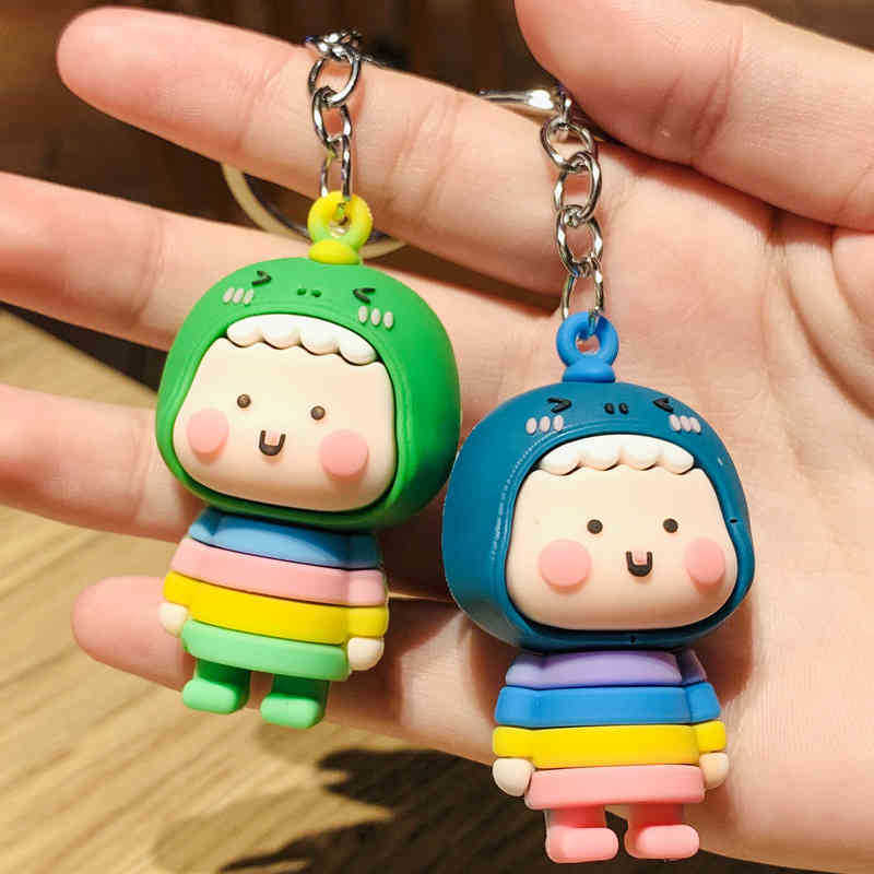 Keychains Colorful dinosaur small gift jewelry cute PVC threedimensional cartoon doll cultural and creative pendant
Keychains Colorful dinosaur small gift jewelry cute PVC threedimensional cartoon doll cultural and creative pendant