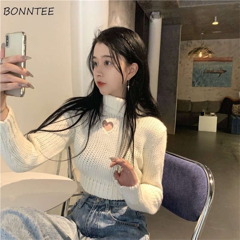 Women' Sweaters Turtleneck Sweater Women White Hollow Out Spring All-match Knitting Cropped Pullovers Design Standard Korean Fashion Solid Ins 221006
Women' Sweaters Turtleneck Sweater Women White Hollow Out Spring All-match Knitting Cropped Pullovers Design Standard Korean Fashion Solid Ins 221006