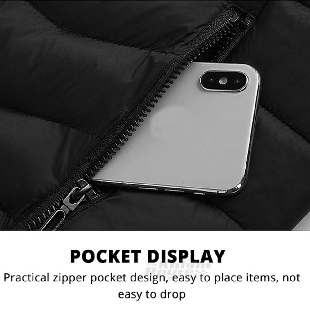 Jackets 8 Areas Electric Heated Jacket Heating USB Thermal Heatable Sports Warm Vest Coat Motorcycle Clothing Ski