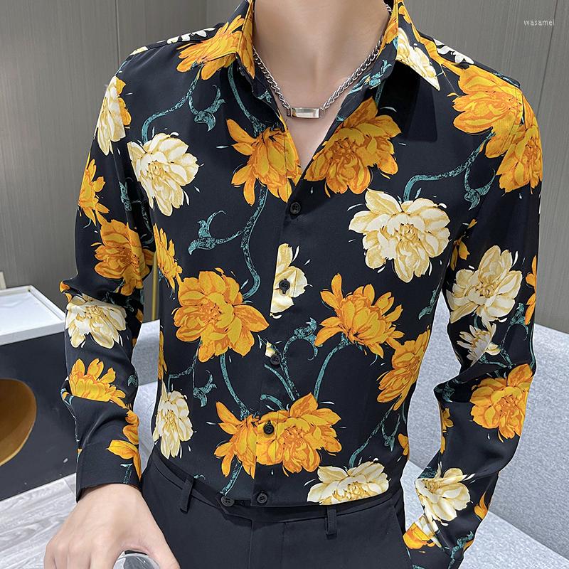 Men's Casual Shirts 2022 Vintage Flowers Men Autumn Long Sleeve Slim Shirt Fashion Streetwear Social Party Tuxedo Blouse Clothing, Red
Men's Casual Shirts 2022 Vintage Flowers Men Autumn Long Sleeve Slim Shirt Fashion Streetwear Social Party Tuxedo Blouse Clothing, Red