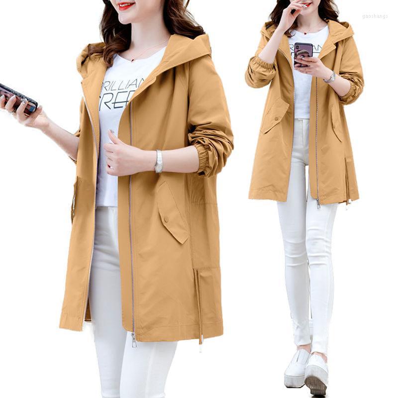 Women's Trench Coats Windbreaker Women 2022Spring Autumn Coat Mid-Length Large Size Temperament Jacket Hooded Zipper Solid Color Female, Black
Women's Trench Coats Windbreaker Women 2022Spring Autumn Coat Mid-Length Large Size Temperament Jacket Hooded Zipper Solid Color Female, Black
