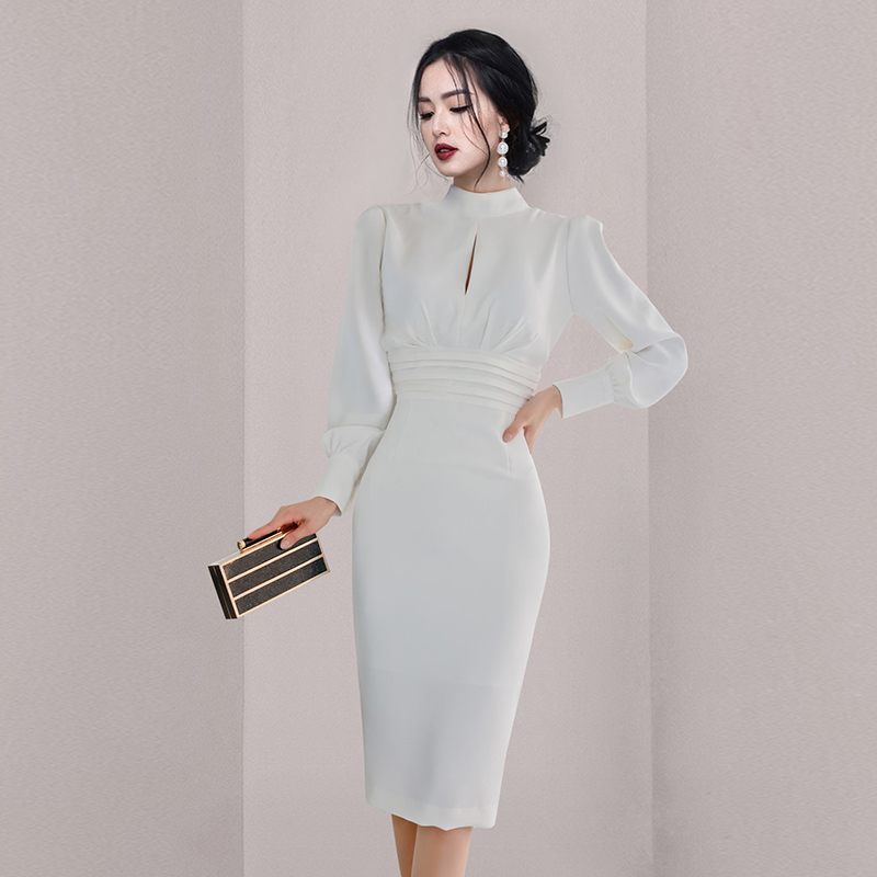 Work Dresses White Office Lady Dress Female Korean Style Spring Women Temperament Slim Waist Backless Laceup Profession Bodycon Party Dress 221006
Work Dresses White Office Lady Dress Female Korean Style Spring Women Temperament Slim Waist Backless Laceup Profession Bodycon Party Dress 221006