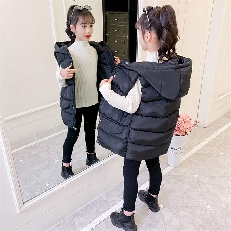 Waistcoat Autumn Winter Children Mid-length Sleeveless Down Cotton Jacket Kids Casual Hooded Girls Thick Warm Long Vest Outwear 220930, Red 1pcs
Waistcoat Autumn Winter Children Mid-length Sleeveless Down Cotton Jacket Kids Casual Hooded Girls Thick Warm Long Vest Outwear 220930, Red 1pcs