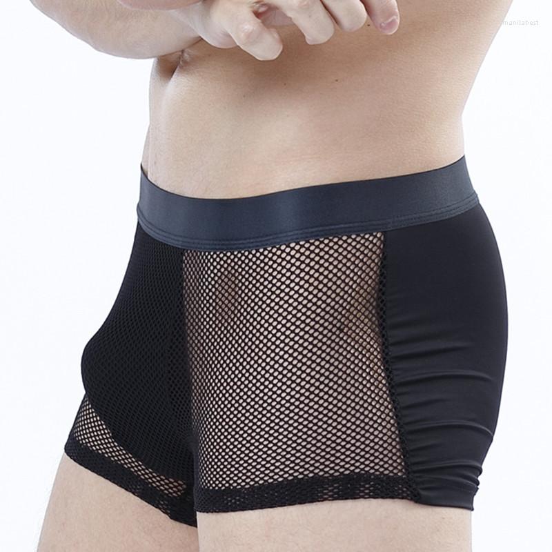 Underpants Mens Boxer Underwear Men Sexy Ultra-thin Ice Silk Boxers Male Mesh Hollow Shorts Black Man Panties Calzoncillo Hombre
Underpants Mens Boxer Underwear Men Sexy Ultra-thin Ice Silk Boxers Male Mesh Hollow Shorts Black Man Panties Calzoncillo Hombre