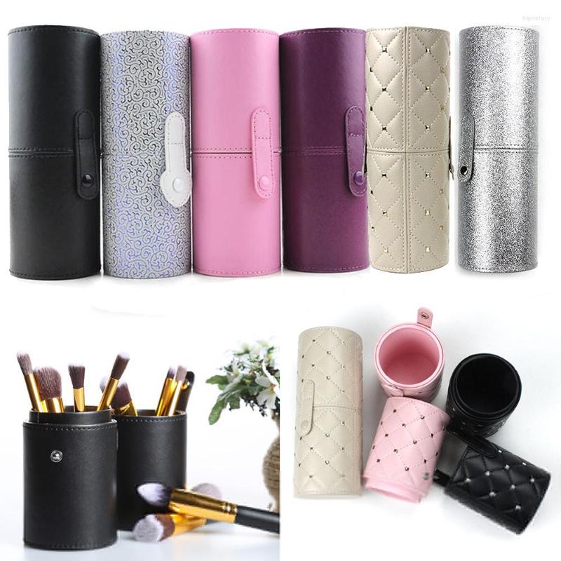 Makeup Brushes PU Leather Brush Organizers Box Travel Cosmetic Beauty Pen Make Up Tools Rack 
Makeup Brushes PU Leather Brush Organizers Box Travel Cosmetic Beauty Pen Make Up Tools Rack