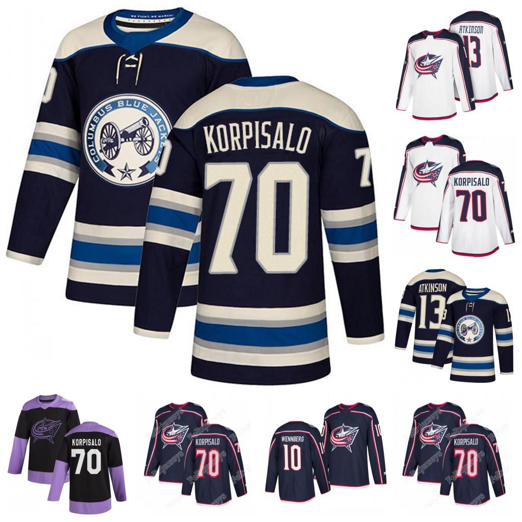 College wear Youth 70 Joonas Korpisalo Columbus Blue Jackets Jersey 13 Cam Atkinson Seth Jones Alexander Wennberg Nick Foligno Oliver Bjorks, White men: size s-3xl
College wear Youth 70 Joonas Korpisalo Columbus Blue Jackets Jersey 13 Cam Atkinson Seth Jones Alexander Wennberg Nick Foligno Oliver Bjorks, White men: size s-3xl