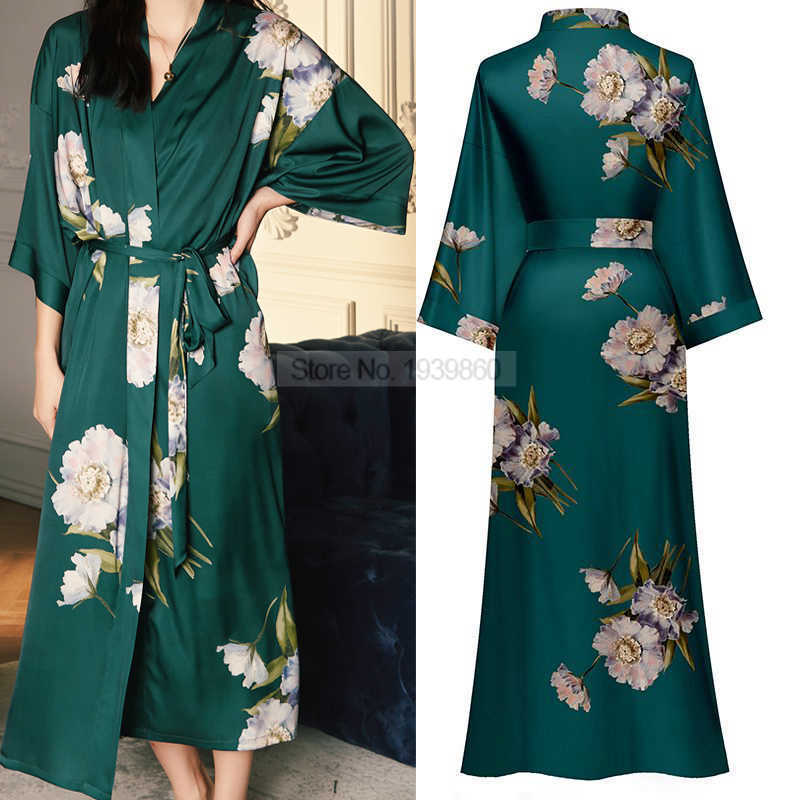 Women's Sleepwear Print Nightwear Women Satin Kimono Robe Gown Nightdress Loose Intimate Lingerie Sexy Sleepwear Flower Nightgown Lounge Wear T221006, Black peacock
Women's Sleepwear Print Nightwear Women Satin Kimono Robe Gown Nightdress Loose Intimate Lingerie Sexy Sleepwear Flower Nightgown Lounge Wear T221006, Black peacock