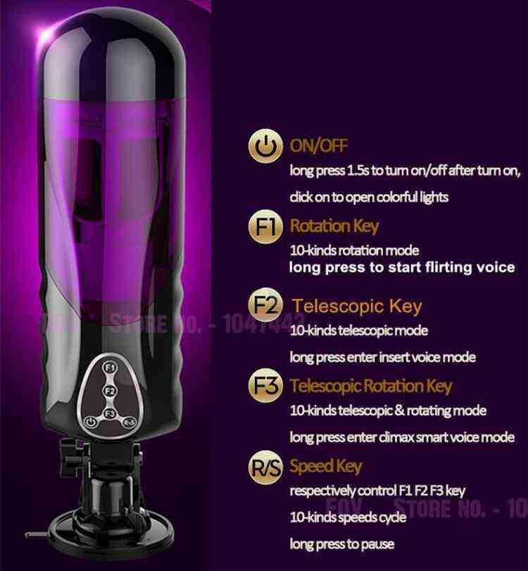 Vibrator Massager Full Automatic Piston Masturbator for Men Male Sex Toys Toy