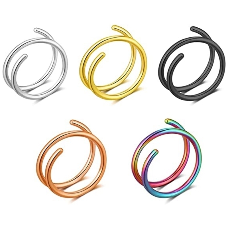 Labret Lip Piercing Jewelry Belly Chains 30Pcs Lot Double Hoop Nose Ring for Single Piercing Spiral Hoop 20G Nostril Sung Tragus Body Jewelry 220930
Labret Lip Piercing Jewelry Belly Chains 30Pcs Lot Double Hoop Nose Ring for Single Piercing Spiral Hoop 20G Nostril Sung Tragus Body Jewelry 220930