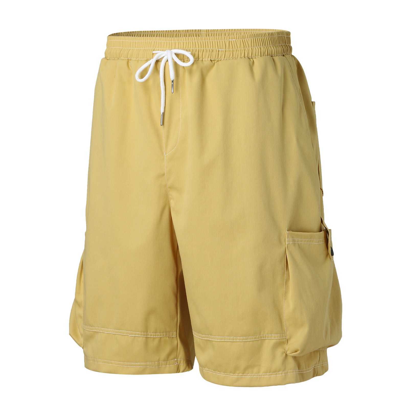 Men's Pants Mens Solid Color Button Casual All Match Shorts Fashionable Woven Cargo With Pockets Toddler Critter Tights G220929