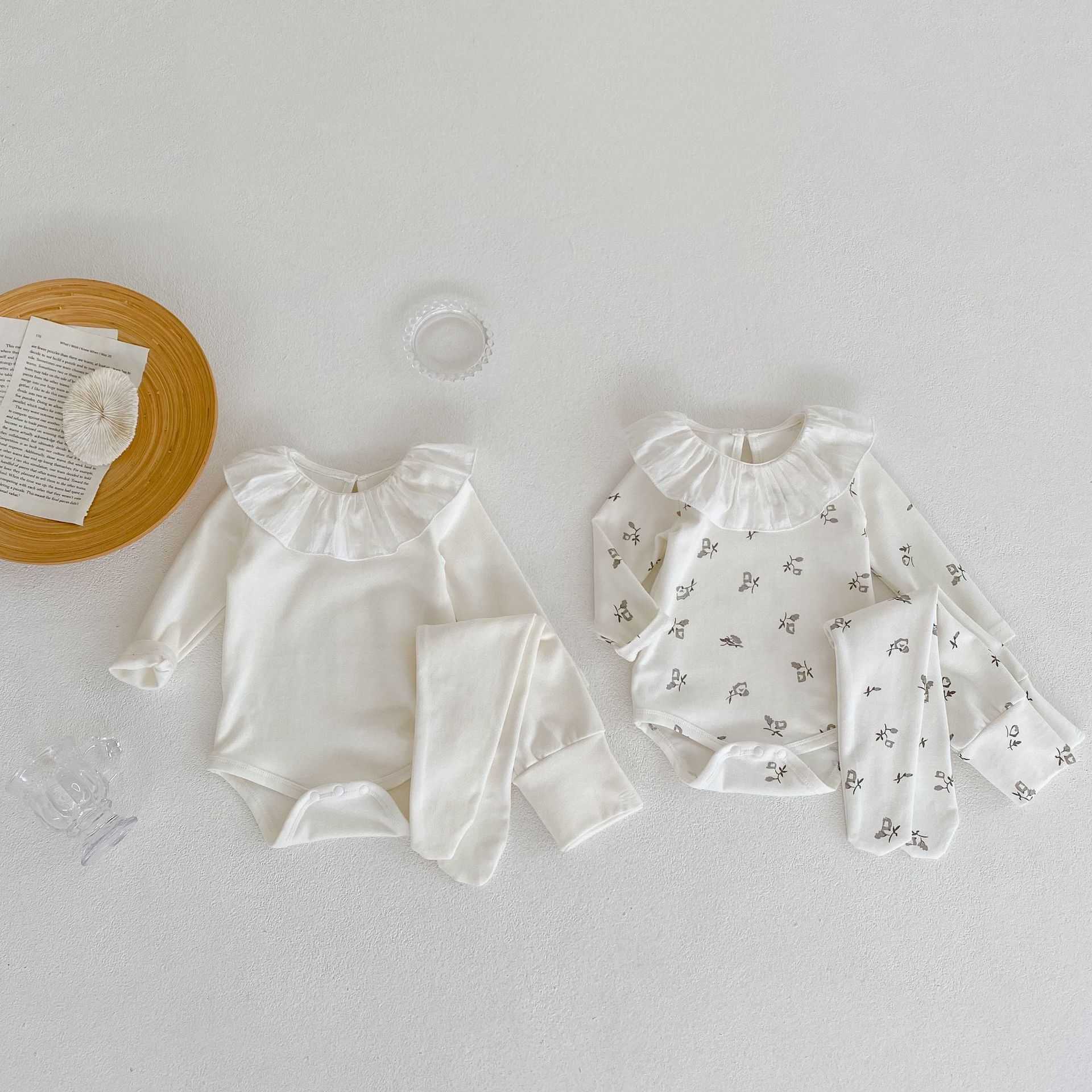 Rompers 2022 Autumn New Girl Baby Homewear Solid Bodysuit Set Boy Toddler Cotton Printing Long Sleeves Jumpsuit High Waist Leggings 2 Piece Suit J220922, Print
Rompers 2022 Autumn New Girl Baby Homewear Solid Bodysuit Set Boy Toddler Cotton Printing Long Sleeves Jumpsuit High Waist Leggings 2 Piece Suit J220922, Print