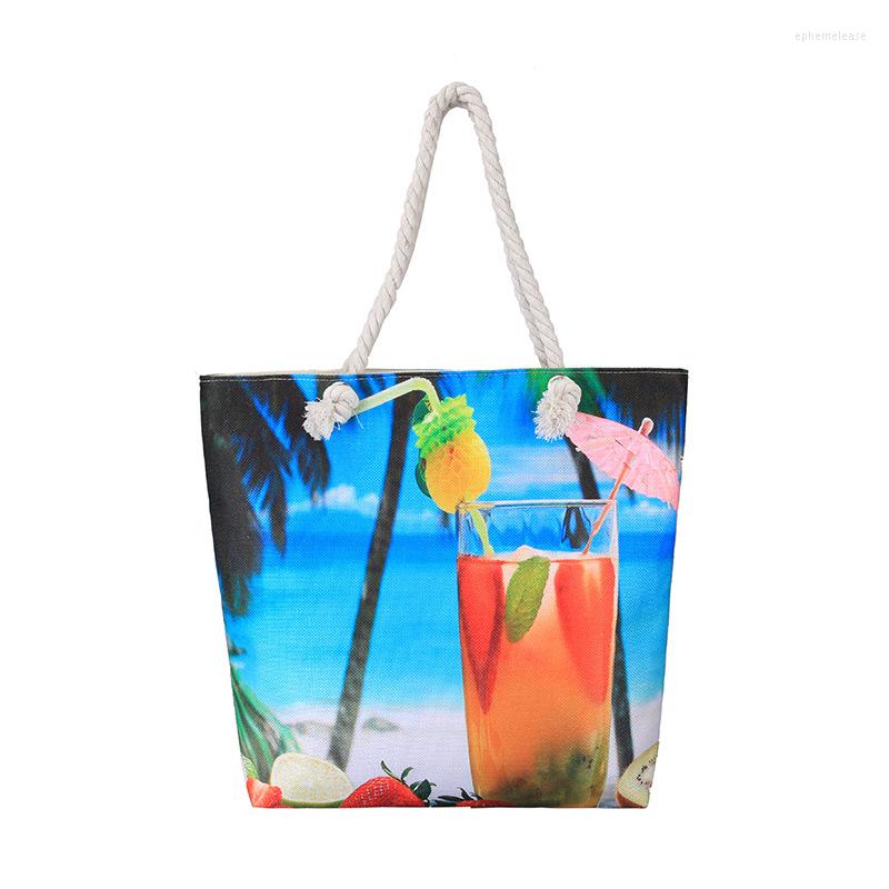 Shopping Bags Retro Style Beach View Large Capacity Zipper Closure With Sandwich Single Shoulder Canvas Bag Women's Handbag
Shopping Bags Retro Style Beach View Large Capacity Zipper Closure With Sandwich Single Shoulder Canvas Bag Women's Handbag