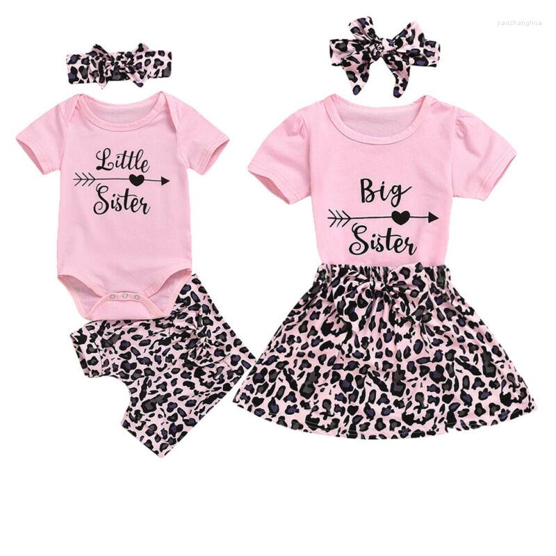 Clothing Sets 2022 Baby Summer 3pcs Girl Sister Matching Clothes Short Sleeve T-Shirt Top Leopard Pants/Skirt Outfit, Picture shown
Clothing Sets 2022 Baby Summer 3pcs Girl Sister Matching Clothes Short Sleeve T-Shirt Top Leopard Pants/Skirt Outfit, Picture shown
