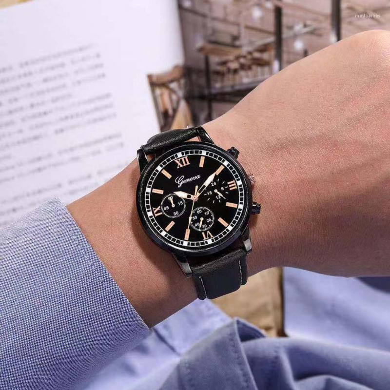 Wristwatches Watch For Men 2022 Design Fashion Business Quartz Men's Stainless Steel Fake Three-eye Leather Relogio Masculino, Black rose
Wristwatches Watch For Men 2022 Design Fashion Business Quartz Men's Stainless Steel Fake Three-eye Leather Relogio Masculino, Black rose