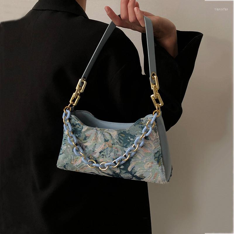 Evening Bags French Style Design Graffiti Underarm Bag Women Oil Painting Printed Shoulder Casual Ladies Thick Chian Small Purse Handbags, Green
Evening Bags French Style Design Graffiti Underarm Bag Women Oil Painting Printed Shoulder Casual Ladies Thick Chian Small Purse Handbags, Green