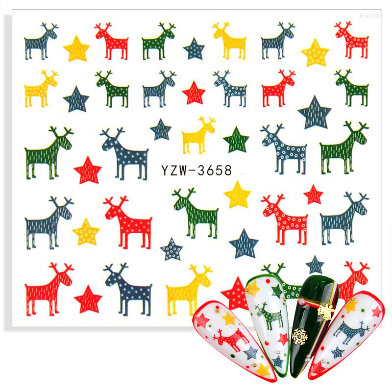 Nail Stickers 1pcs Christmas For Cartoon Elk Snowman Santa Water Transfer Slider Winter Art Decorations Manicure, Yzw-3661
Nail Stickers 1pcs Christmas For Cartoon Elk Snowman Santa Water Transfer Slider Winter Art Decorations Manicure, Yzw-3661