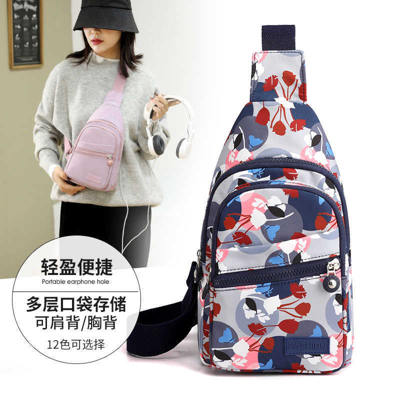 HBP 2024 New Women's Oxford Fabric Bag National Style Print Small Breast Bags Womens Bag iCasual Versatile Crossbody Bagl Backpack Women