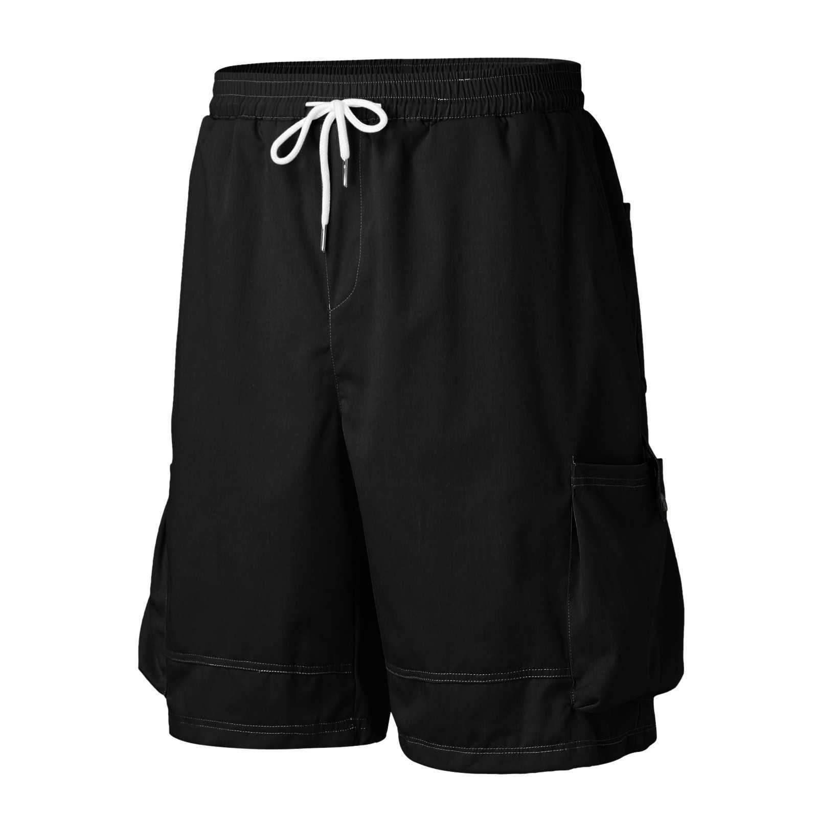 Men's Pants Mens Solid Color Button Casual All Match Shorts Fashionable Woven Cargo With Pockets Toddler Critter Tights G220929