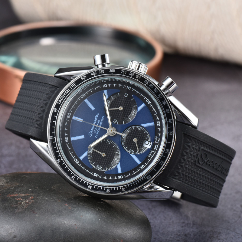 Omeg Wrist Watches for Men 2022 New Mens Watches All Dial Work Quartz Watch High Quality Top Luxury Brand Chronograph Clock Men Fashion m03