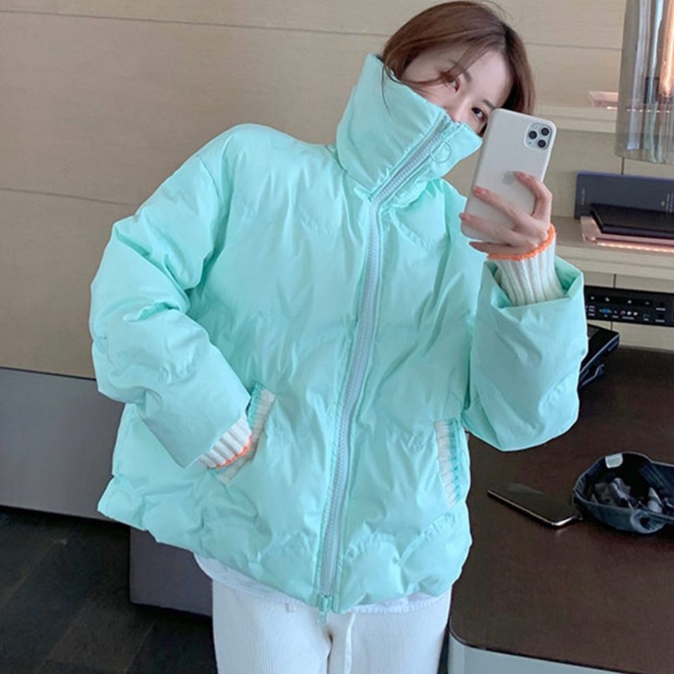 Women's Down Parkas Autumn Winter Crop Puffer Jacket Women Korean Fashion Loose Bubble Coats Stand Collar Zipper Woman Parkas 220930, Sky blue
Women's Down Parkas Autumn Winter Crop Puffer Jacket Women Korean Fashion Loose Bubble Coats Stand Collar Zipper Woman Parkas 220930, Sky blue