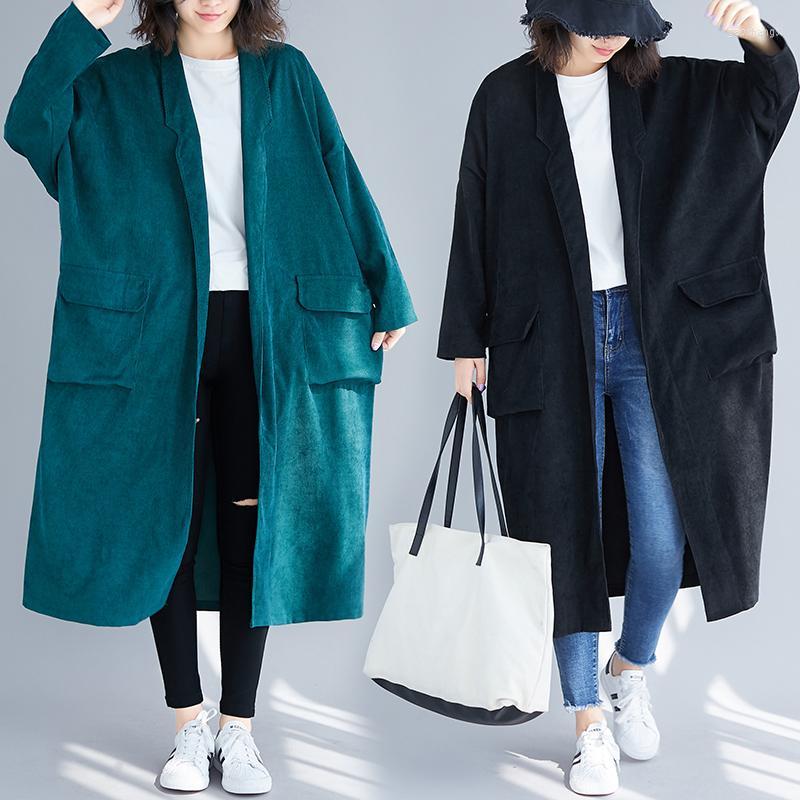 Women's Trench Coats Spring Autumn Women Fashion Windbreaker Female Plus Large Long Corduroy Outwear Suit Coat Cardigan Clothes Women's, Blue
Women's Trench Coats Spring Autumn Women Fashion Windbreaker Female Plus Large Long Corduroy Outwear Suit Coat Cardigan Clothes Women's, Blue