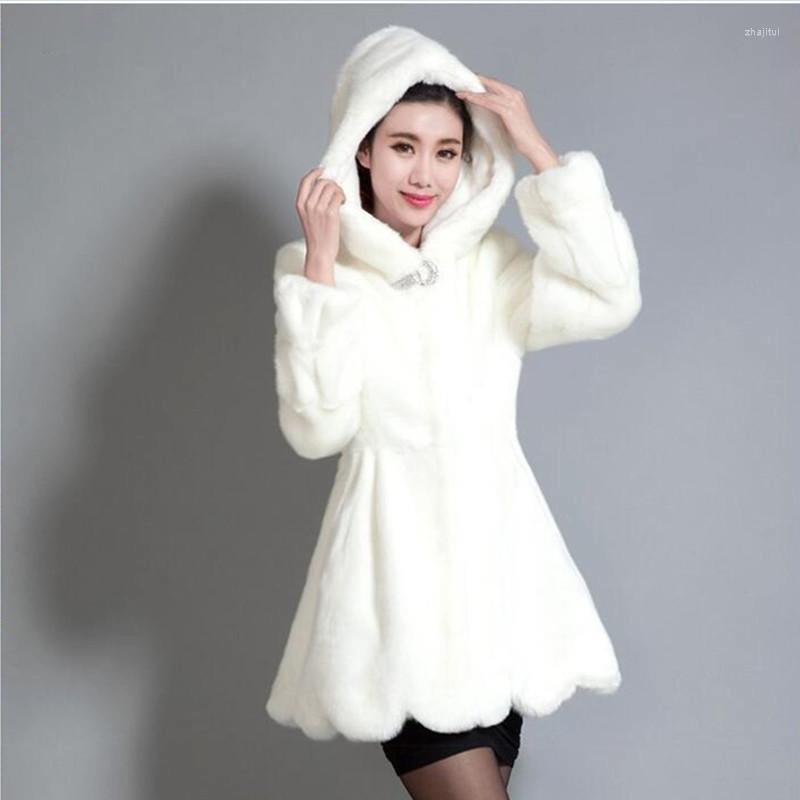 Women' Fur Women' & Faux 2022 Women Full Sleeve Warm Winter Fluffy Jacket Female Overcoat Loose Fit Hooded Whole Skin Fake Coat, White
Women' Fur Women' & Faux 2022 Women Full Sleeve Warm Winter Fluffy Jacket Female Overcoat Loose Fit Hooded Whole Skin Fake Coat, White