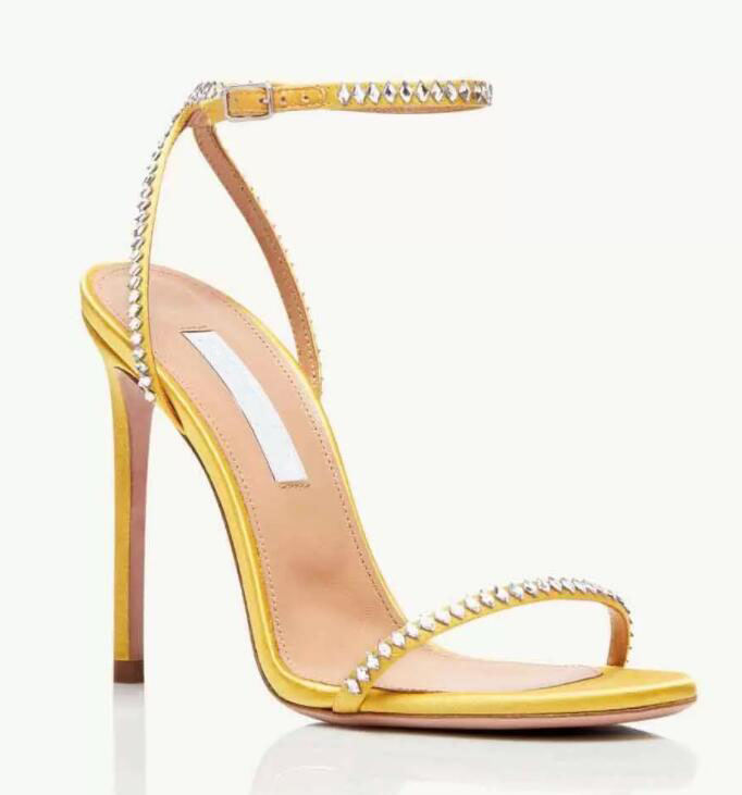 Elegant women's sandals leather narrow band inlaid with diamonds summer fashion wedding evening dress party high heels
Elegant women's sandals leather narrow band inlaid with diamonds summer fashion wedding evening dress party high heels