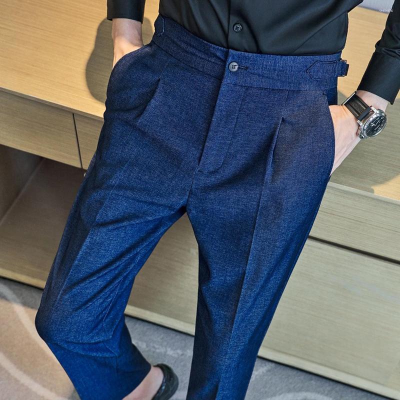 Men's Suits British Style Autumn Cowboy Suit Pants Fashion Men Simple Business Office Formal Slim Fit Trousers Social Party Dress, Black
Men's Suits British Style Autumn Cowboy Suit Pants Fashion Men Simple Business Office Formal Slim Fit Trousers Social Party Dress, Black