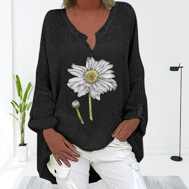 Women' Blouses V Neck High-low Hem Loose Fit Pullover Shirt Floral Print Long Sleeve Casual Female Clothing, Sky blue
Women' Blouses V Neck High-low Hem Loose Fit Pullover Shirt Floral Print Long Sleeve Casual Female Clothing, Sky blue