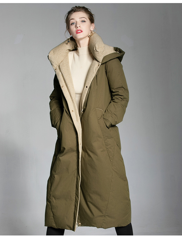Women's Down Parkas Europe winter two sides wear hooded 95 fluffy duck down coat female oversize XLong thicker warm duck down jacket F138 220930, Army green
Women's Down Parkas Europe winter two sides wear hooded 95 fluffy duck down coat female oversize XLong thicker warm duck down jacket F138 220930, Army green