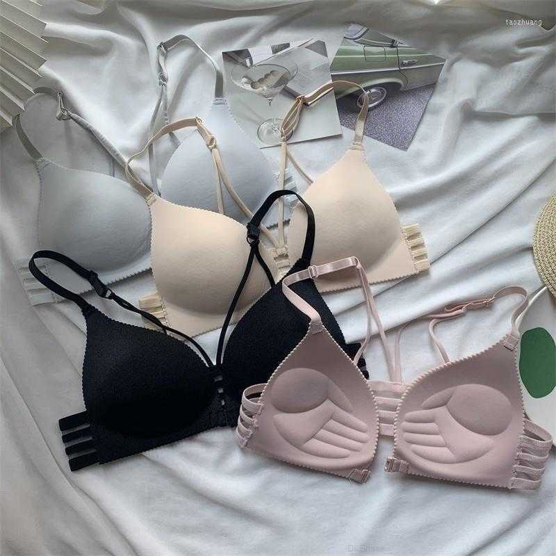 Camisoles Tanks Price Solid Color Wireless Sexy Beauty Back Front Buckle Girl's Underwear Adjustable Bra Small Sized, Free size
Camisoles Tanks Price Solid Color Wireless Sexy Beauty Back Front Buckle Girl's Underwear Adjustable Bra Small Sized, Free size