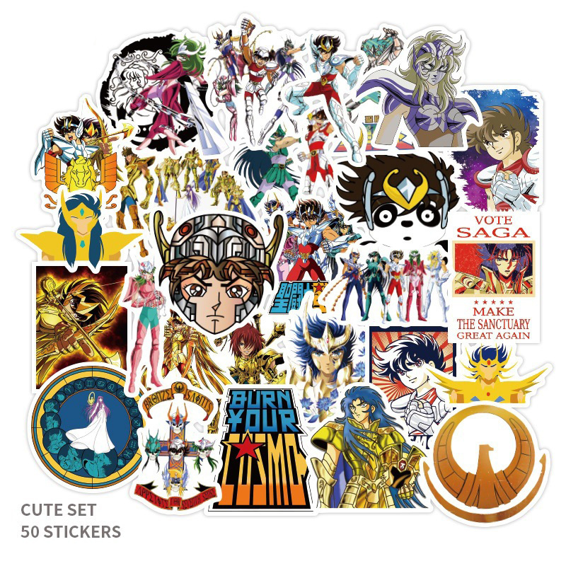 50PCS Anime Saint Seiya stickers Legend of Sanctuary Graffiti Kids Toy Skateboard car Motorcycle Bicycle Sticker Decals Wholesale, Multi colors
50PCS Anime Saint Seiya stickers Legend of Sanctuary Graffiti Kids Toy Skateboard car Motorcycle Bicycle Sticker Decals Wholesale, Multi colors