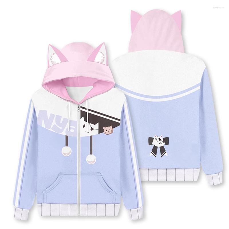 Men' Hoodies Vtuber Nyatasha Nyanners Cosplay Hoodie 3D Printed Hooded Sweatshirt Men Women Casual Streetwear Zip Up Jacket Coat, Picture shown
Men' Hoodies Vtuber Nyatasha Nyanners Cosplay Hoodie 3D Printed Hooded Sweatshirt Men Women Casual Streetwear Zip Up Jacket Coat, Picture shown